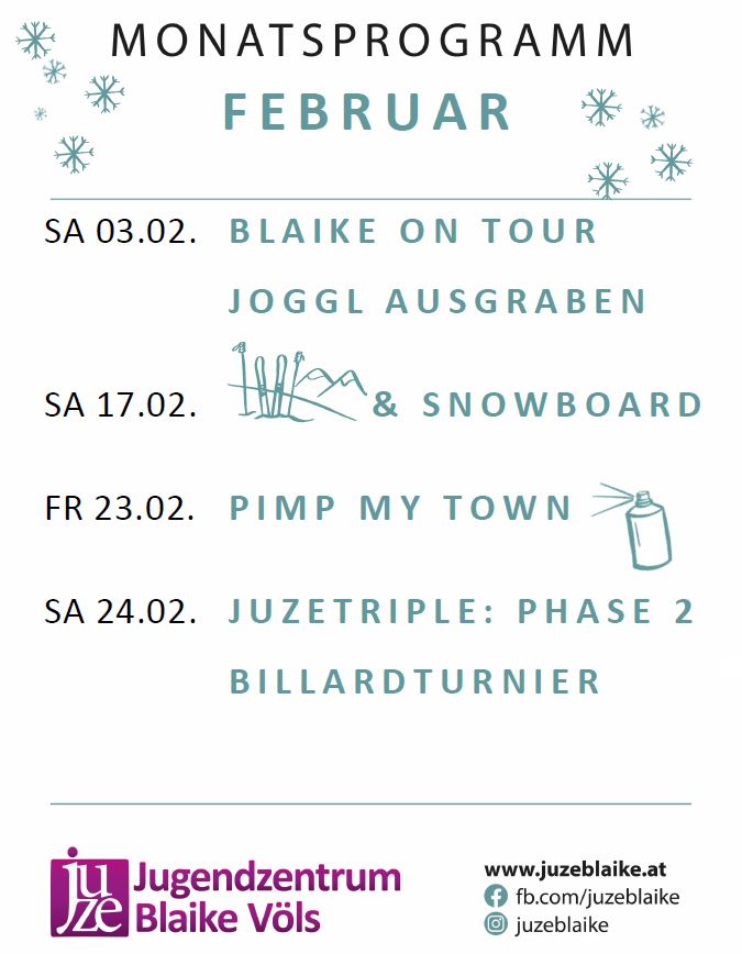 Monatsprogramm Februar 2024